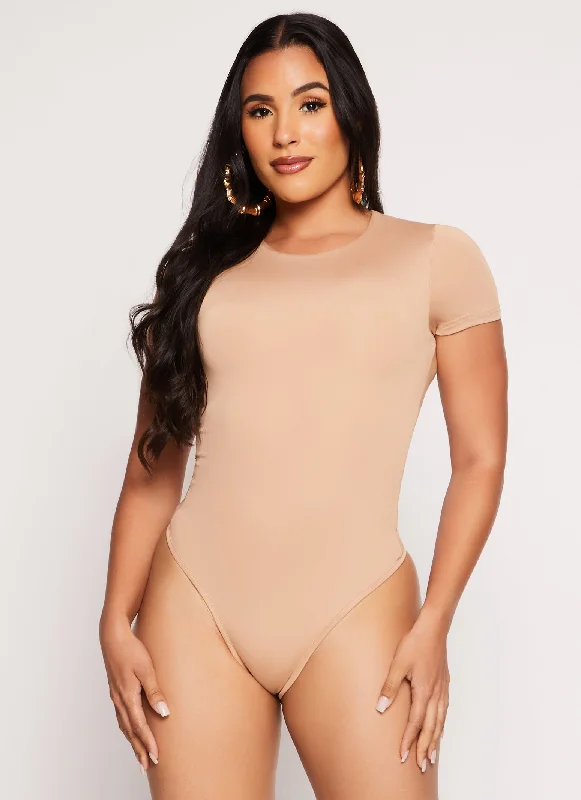 Daisy Double Lined Crew Neck Bodysuit