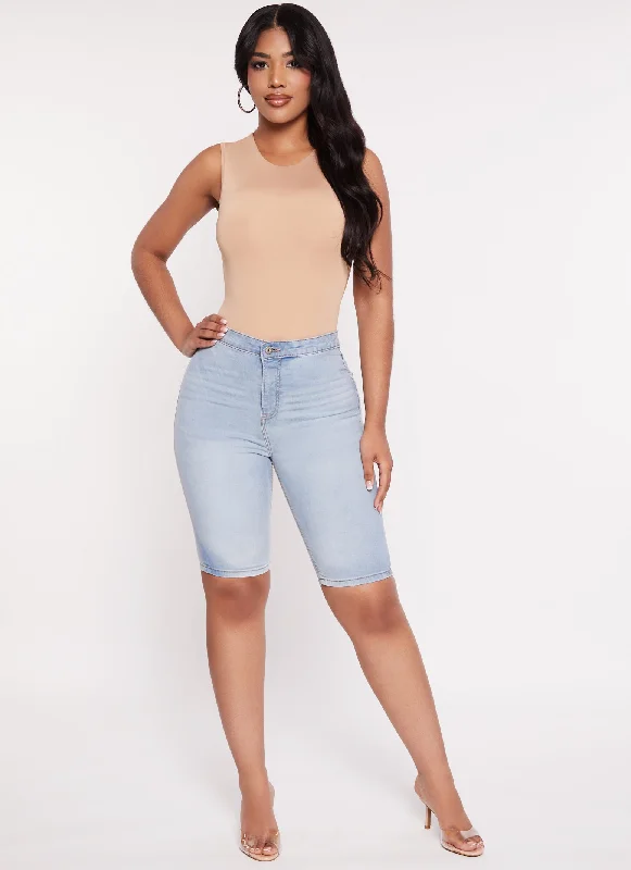 Daisy Sleeveless Crew Neck Bodysuit