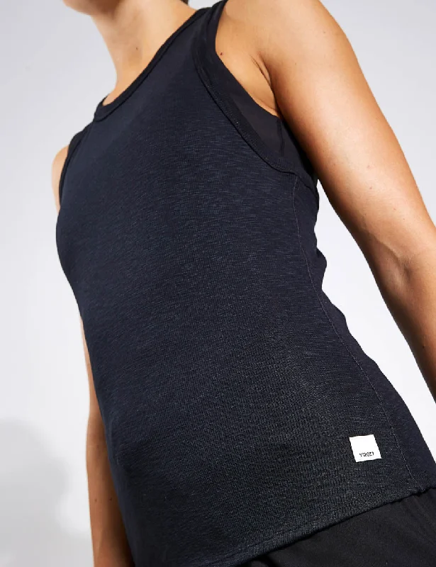 Sunrise High Neck Tank - Black