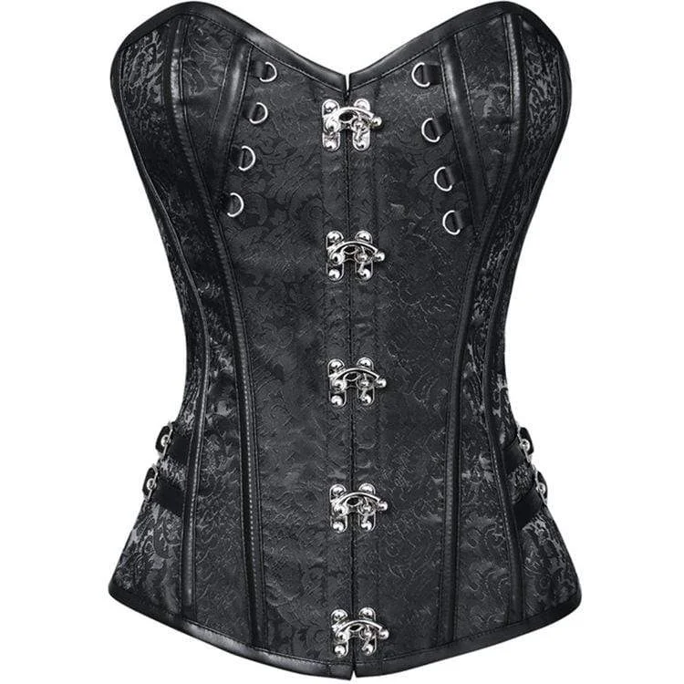 Women's Gothic Floral Overbust Corsets