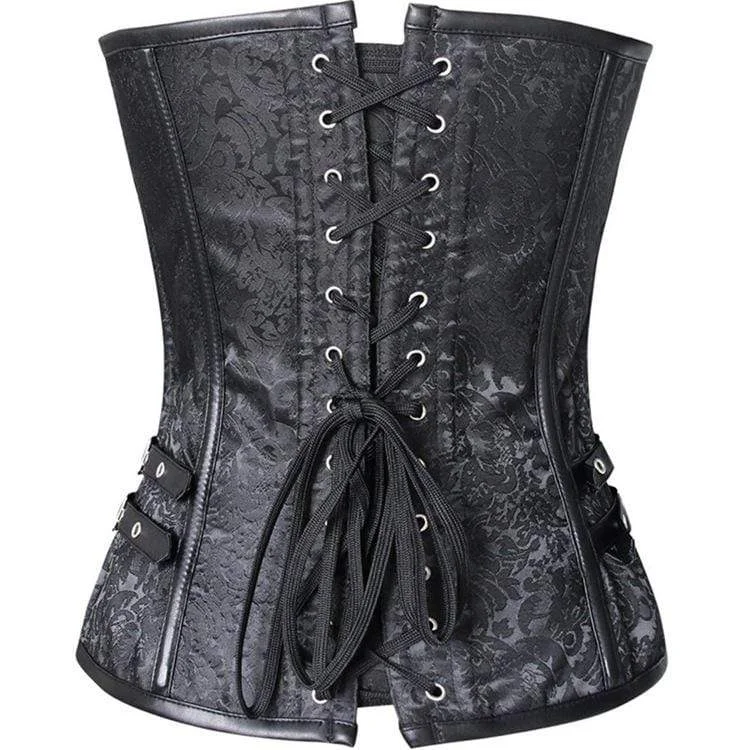 Women's Gothic Floral Overbust Corsets