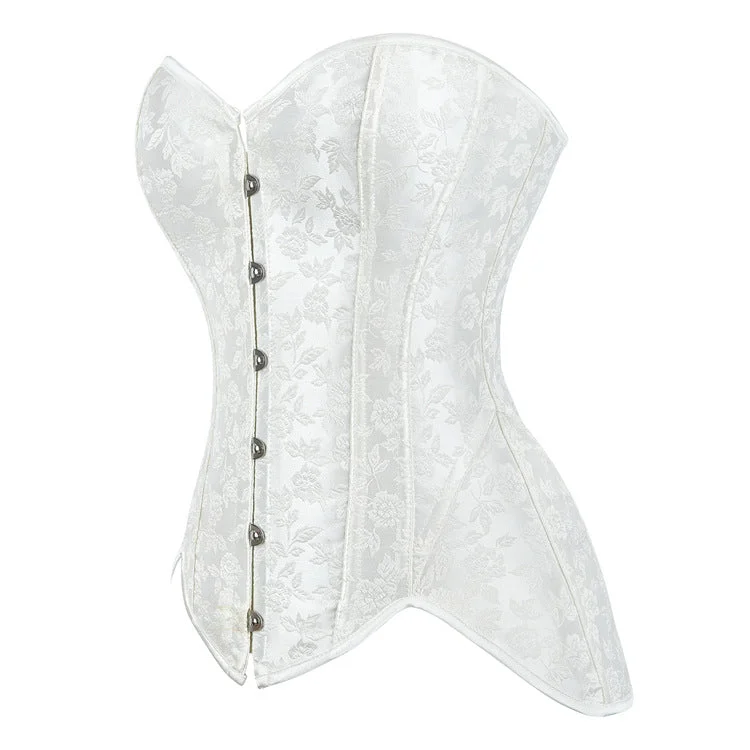 Women's Gothic Irregular Jacquard Overbust Corset