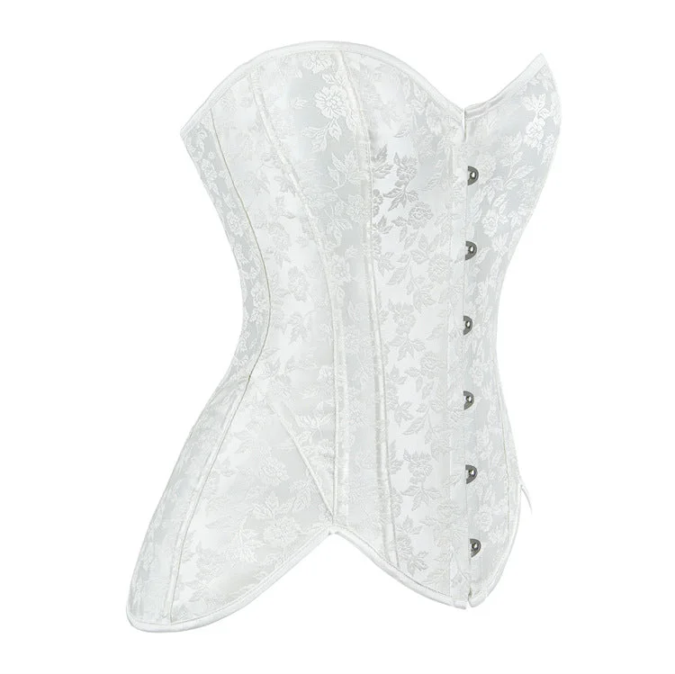 Women's Gothic Irregular Jacquard Overbust Corset