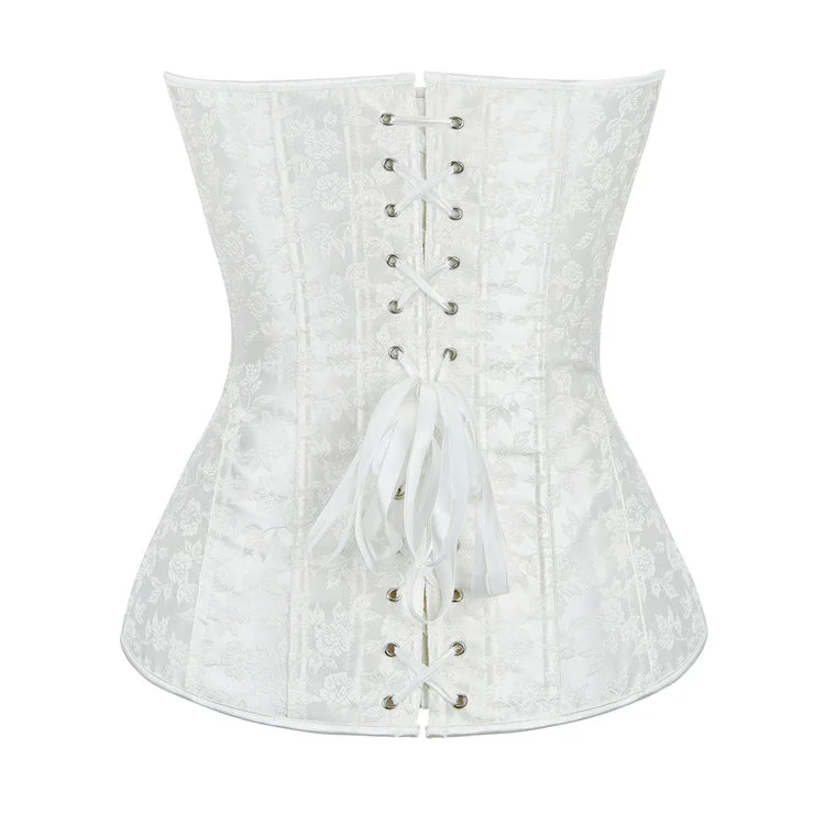 Women's Gothic Irregular Jacquard Overbust Corset