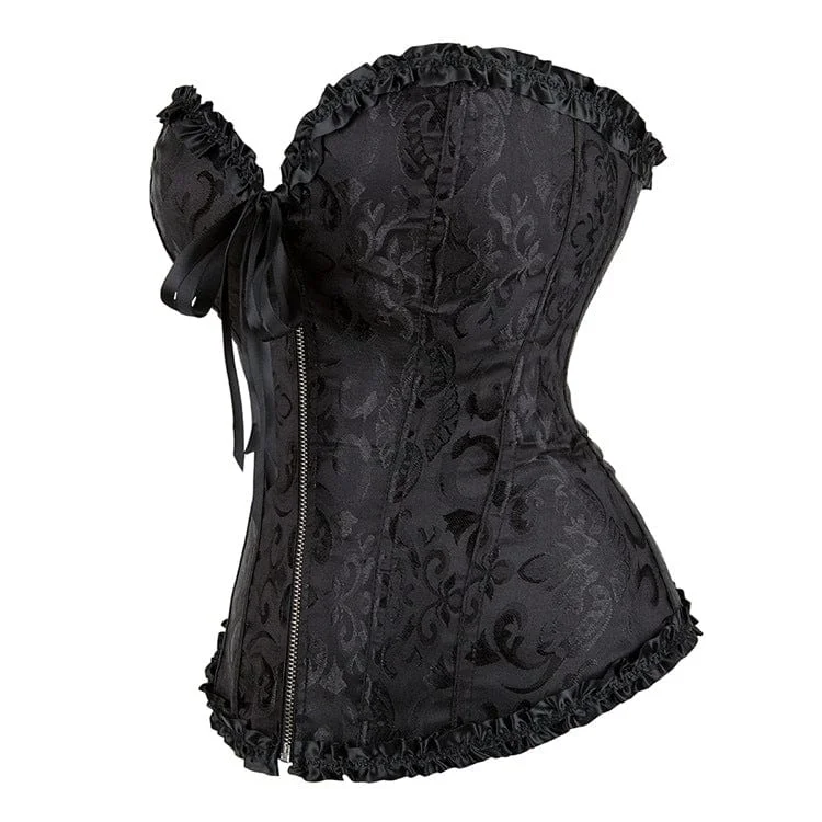 Women's Gothic Lace-up Brocade Overbust Corsets