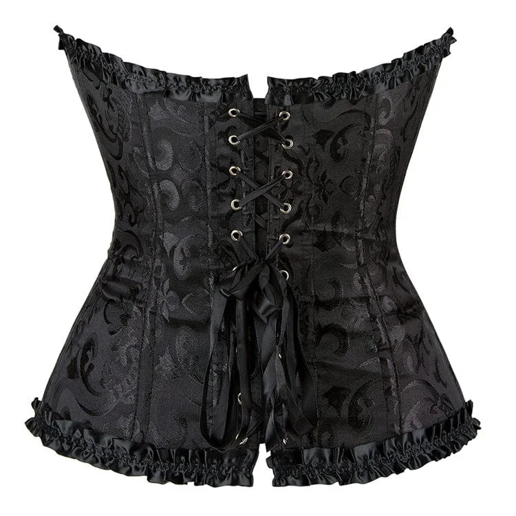 Women's Gothic Lace-up Brocade Overbust Corsets