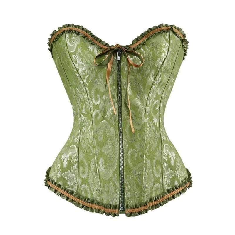 Women's Gothic Lace-up Brocade Overbust Corsets