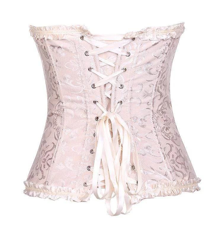 Women's Gothic Lace-up Jacquard Overbust Corsets