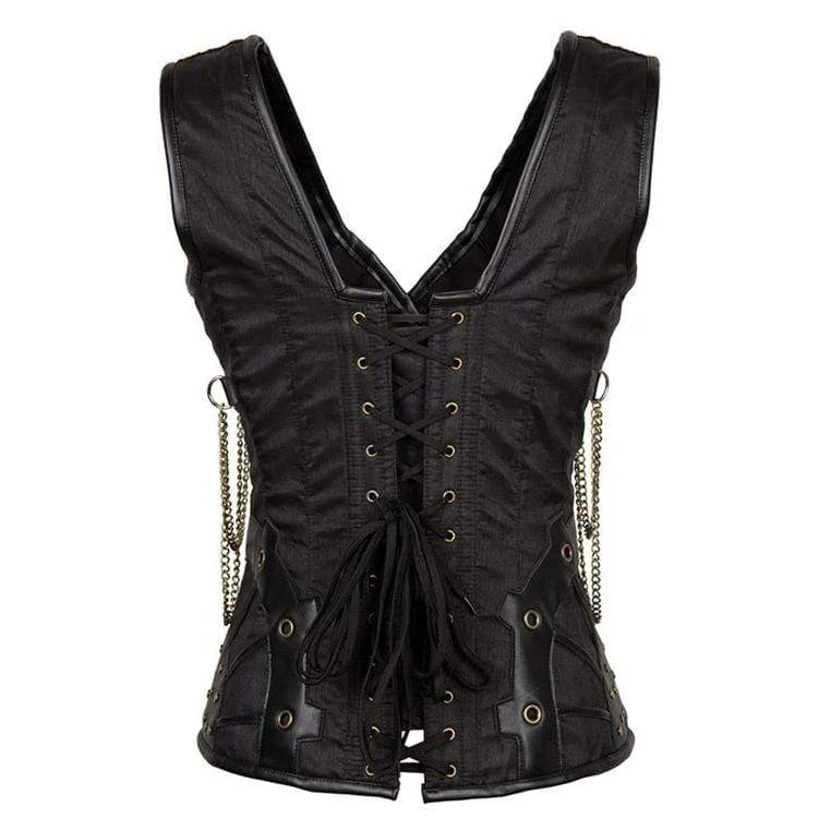 Women's Steampunk Rivets Overbust Corsets