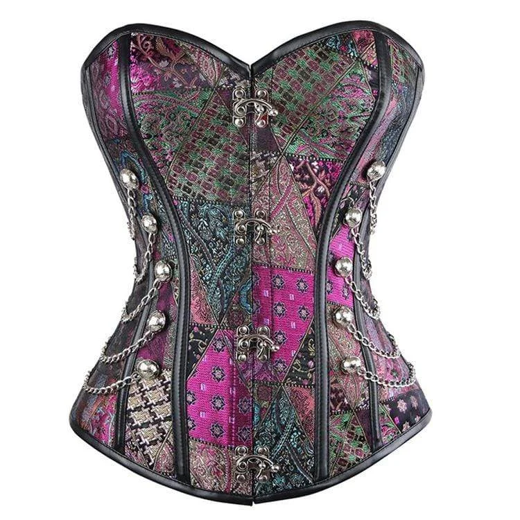 Women's Vintage Multi-chain Overbust Corsets