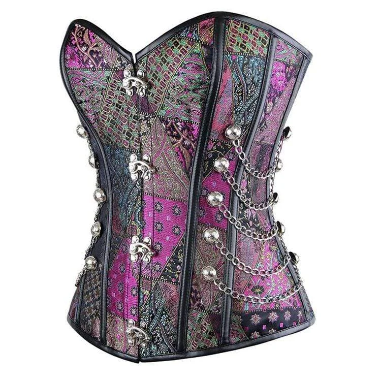 Women's Vintage Multi-chain Overbust Corsets