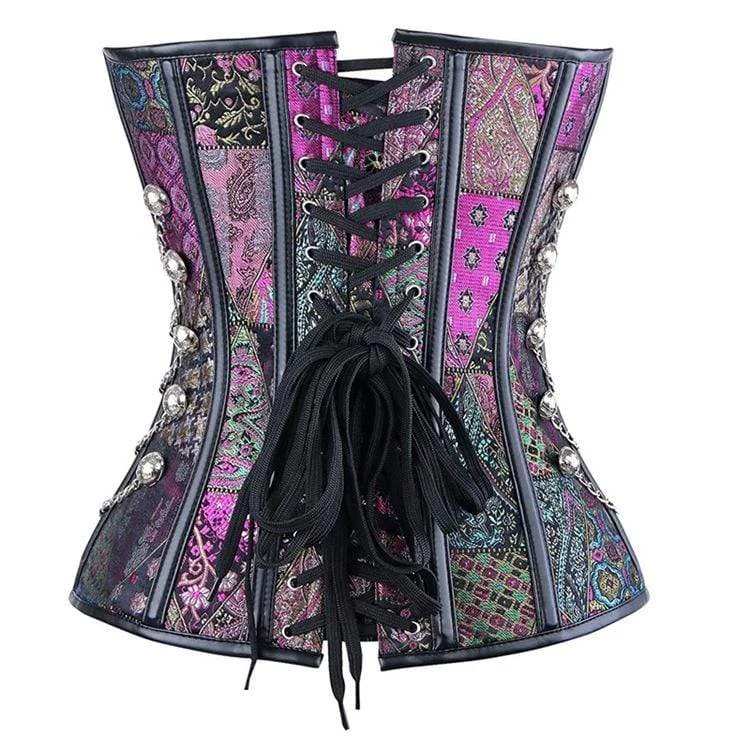 Women's Vintage Multi-chain Overbust Corsets