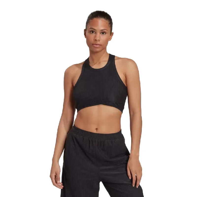 adidas - Women's Yoga Studio Wrapped Ribbed Sports Bra (HP1965)