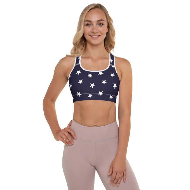 Liberty Stars Padded Sports Bra